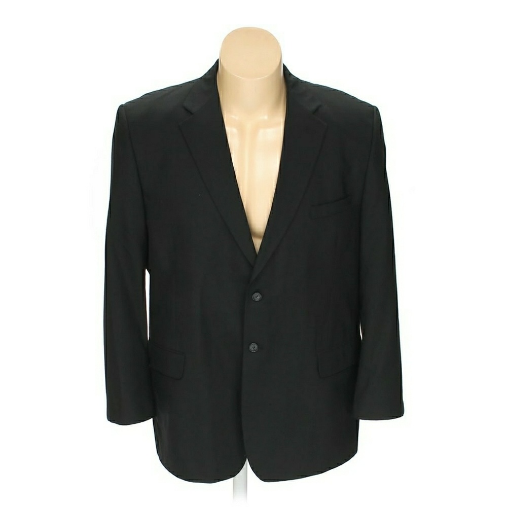 Bert Pulitzer Solid Black Blazer